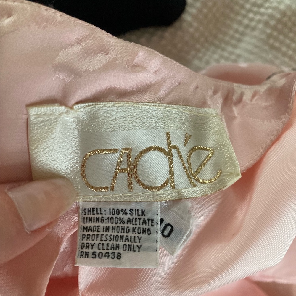 Pink Silk Cache Leopard Dress with beading - Picture 3 of 7